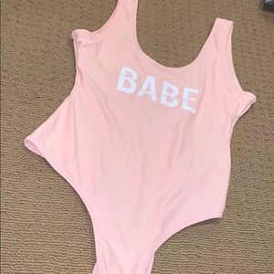 One piece BABE swimsuit
